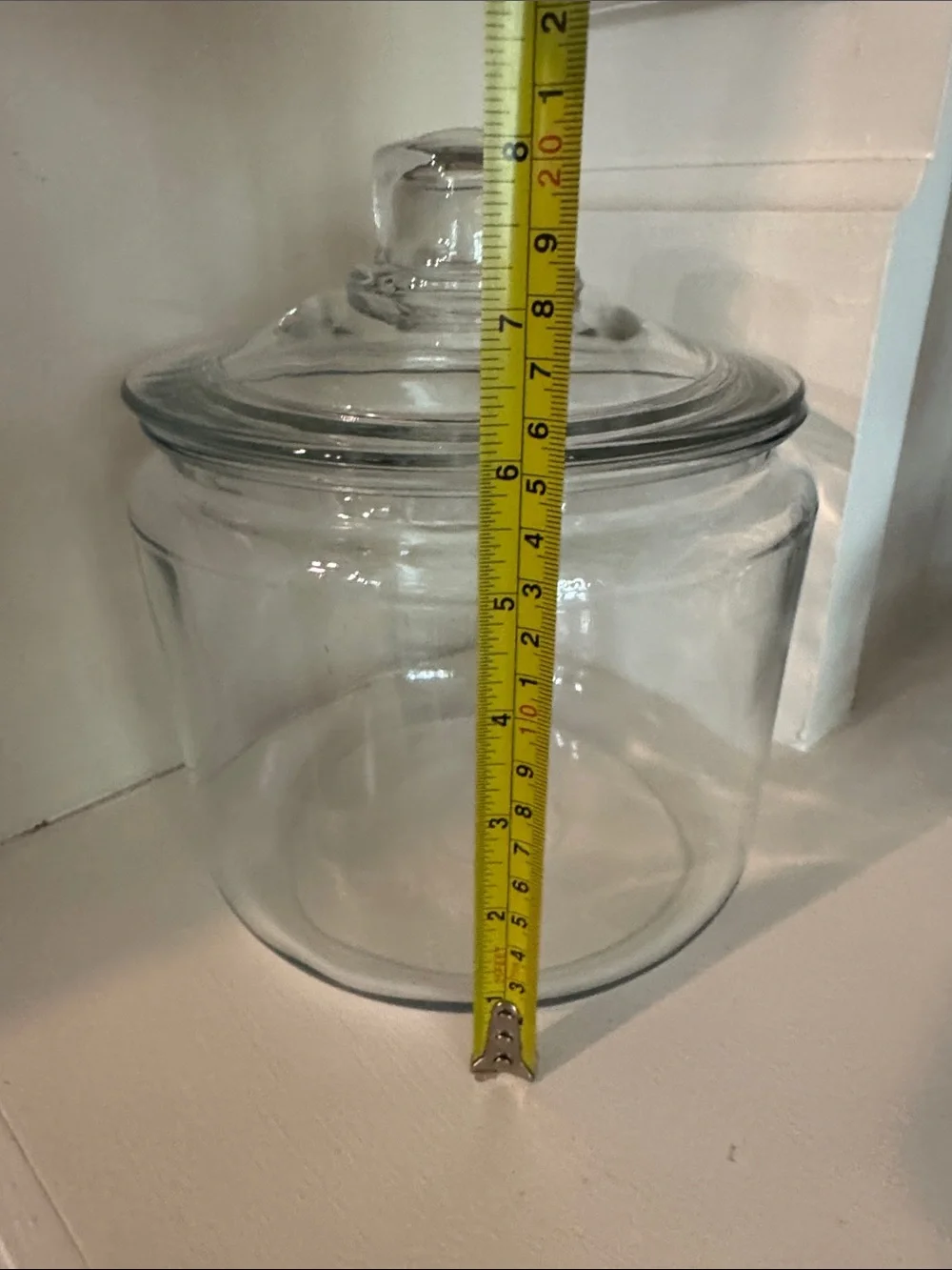 Clear Glass Apothecary Candy Jar with Lid